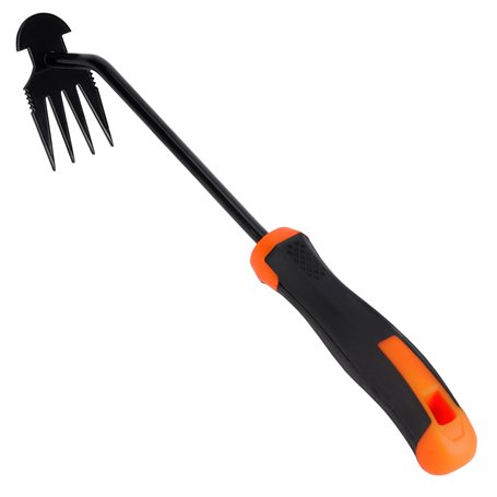 BELLE VOUS Outil Desherbant - Outillage de Jardin - Desherbeur Arrache Mauvaise Herbe - Rateau de Désherbage en Acier Inoxydable