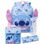 Disney Lilo and Stitch Sac à Dos pour Fille | Sac à Dos d'école avec Oreilles 3D et Bouteille d'eau | Sac à Dos pour la rentrée