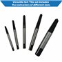 TJR® Lot de 5 extracteurs de vis en spirale Tailles #1 à #5 pour M3-M8 – Extracteur de boulons dénudés multi-cannelures facile