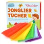Kleintober I Foulard À Jongler I 6 Foulards sensoriels en Mousseline pour Danser et Jongler