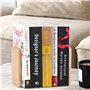 Winter Shore Presse Livre pour Étagères (Lot de 2) - Serre Livres en Bois de Hêtre pour Livres Épais, CDs, Disques Vinyles - Rob