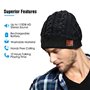 ZRUHIG Bonnet Bluetooth Homme, Bonnet Bluetooth Unisexe Cadeau Musique stéréo Chapeau d'hiver Chapeau sans Fil avec Bluetooth V5