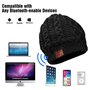 ZRUHIG Bonnet Bluetooth Homme, Bonnet Bluetooth Unisexe Cadeau Musique stéréo Chapeau d'hiver Chapeau sans Fil avec Bluetooth V5