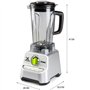 Blender XPOWER - DOMO - DO747BL - 1500 W - 2 L - Gris