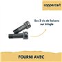 Genouillère d'entraînement F781E pour volet roulant – Joint de cardan ø12 mm M5 femelle – Rotule d’articulation en aluminium – A
