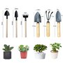 HFYMXNB 6pcs Outils de Jardin,Ensemble idéal pour Le lit de Fleurs et Le Balcon Comprenant la truelle de Fleurs，Mini Jardinage O