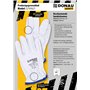 DONAU SAFETY Gants de travail de qualité supérieure Driver en cuir de chèvre / 1 paire/Taille 10 / XL/Blanc/Gants en cuir avec p