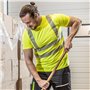 Högert Technik JURAL II T-shirt haute visibilité en polycoton, jaune, M (50) | Gilet de signalisation réfléchissant, respirant, 