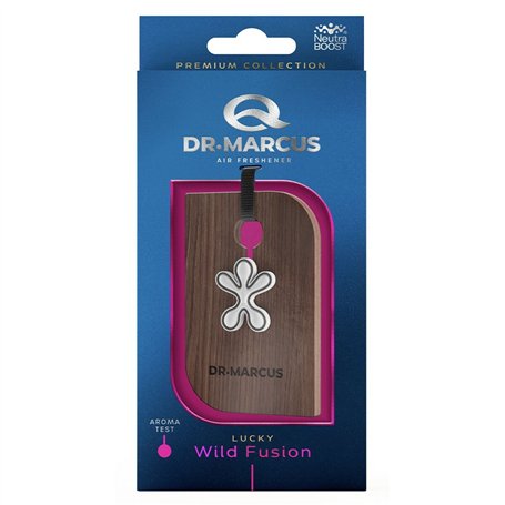 Désodorisant Pour Voiture Dr Marcus Lucky Wild Fusion Polyester Bois Parfum Pendentif