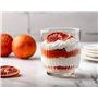 Glasmark KROSNO 1992 Lot De 6 Coupes À Glace En Verre Transparent Coupes À Dessert Cannelées 290 ml