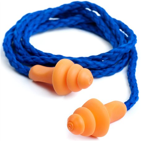 Retoo 32 dB SNR Bouchons d'oreilles avec cordon de 60cm pour protection auditive