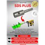 WERHE Adaptateur professionnel pour tarière adaptée à la perceuse SDS Plus Perceuse sans fil Visseuse sans fil Foreuse de pieux