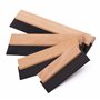 MIVOS Spatule en caoutchouc - Set de spatules à carrelage - 150mm - 200mm - 250 mm -300 mm - Gomme à joint poignée en bois - Gom