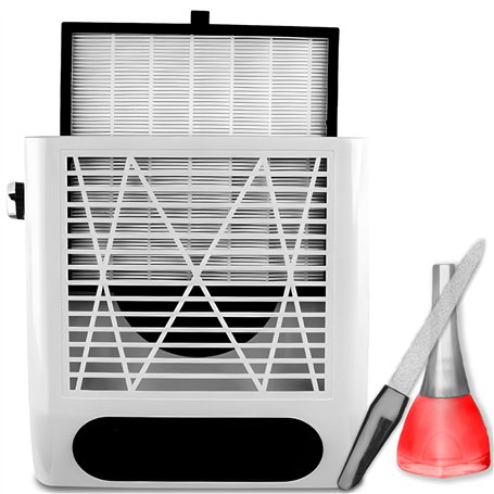 Retoo Aspirateur à ongles - Aspirateur professionnel pour salon de manucure et maison - 80 W - Puissant aspirateur pour manucure