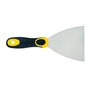 HARDY Lot de 4 Couteaux à enduire - Manche Bi-Matière - Spatules de finition - Quatre tailles : 40 mm 80 mm 100 mm 150 mm - Réno