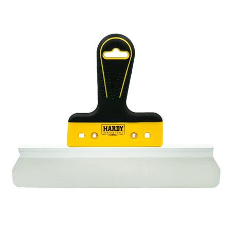 HARDY Couteau à enduire - Spatule de Plâtrier - Manche Bi-matière - Acier Inoxydable -Travail Précis - Pour Finition Des Surface