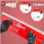 DELPHI Spatule de surface 80 cm/800 mm Lame interchangeable en acier inoxydable 0,3 mm Outil de spatule pour grand espace de tra