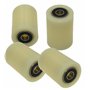 LASANA SMART MACHINES Lot de 4 roulettes avec roulement à billes - Roues en nylon pour transpalettes - Roues de chariot élévateu
