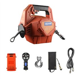 Husar Winch Treuil électrique à batterie portable avec Télécommande sans fil 24 V