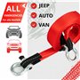 INTAKO Sangle de Remorquage 5M (7,5 Tonnes) avec Manilles - Norme en 1492-1 - Corde de Remorquage pour Voiture - Sangle de Tract