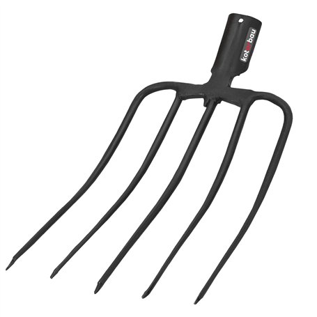 KOTARBAU® Forke Fourche à foin à 5 dents Fourche de jardin Fourche à fumier Fourche de jardin Fourche à fumier Fourche pour jard
