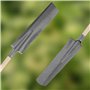 KOTARBAU® Bêche de drainage avec manche en bois, lame en acier étroite, support du manche 38 mm, bêche de jardin 510 x 115 mm