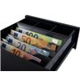 HDWR HD-KER20 Tiroir-Caisse, Petit, Acier épais, Tiroir-Caisse Manuel Compartiments 3 Billets 5 Pièces, Compartiment à Monnaie A