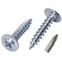 Marcopol Lot de 100 vis à bois en acier zingué Tête de réglage modifiée autotaraudeuse 4