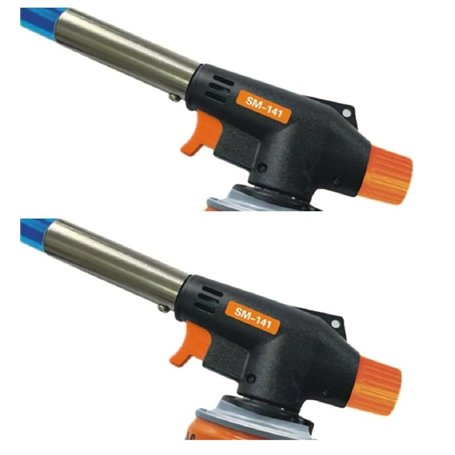 SMH LINE® 2 Lot Chalumeau de gaz Brûleur butane - Brûleur Bunsen - Brûleur à gaz - Brûleur à souder - Brûleur à gaz