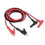 2 Pcs Fiche Banana à Pince Crocodile électriques fils Multimètre cable de Test Sonde Cordon Alligator Flexible Câble de Test Pou