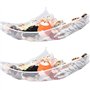 2PCS Rangement peluche Jouet Hamac enfant Filet de rangement hamac pour animaux en peluche Organisateur pour Chambre d'Enfant Bé
