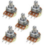 Kit Potentiomètre Potentiomètre Linéaire 3 Bornes B5K B10K B20K B50K B100K Linéaire Rotatif Potentiomètre Potentiomètre Rotatif 