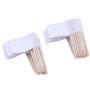 Febbya Drapeau des Cure-Dents Vide,100 Pièces Marqueurs de Drapeau Blanc Petites Toothpick Flags pour Fête Cheeseplate de Nourri