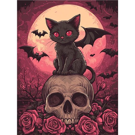 Hoobee 5D DIY Diamond Painting Crâne