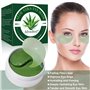 Masque Yeux Collagène, Mask Yeux, Patch Yeux, Aloe Vera Eye Mask, Hydrogel Eye Patch, Anti rides Masque de Soin Yeux, Soulager l