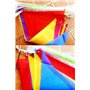 JZK 80 mètres, Bunting coloré de Partie Drapeau Triangle Chaîne de bannière Drapeaux de Fanion Décoration Suspendue pour fête d'