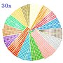 JZK 30 Feuilles 10mm étiquette autocollants 15 couleurs petit rond point autocollants couleur codage étiquettes collant point co