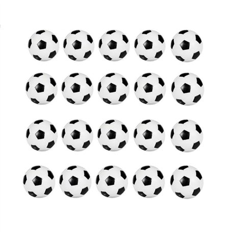 JZK 20PCS 32mm Balles de Table Baby Foot en Plastique Accessoires Table Football pour des Enfants et des Adultes faveurs de fête