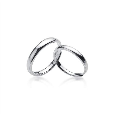 GFYWZ Bague Couple en Argent S925