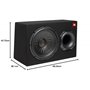 JBL BassPro 12 Active Subwoofer Set - Basses Reflex Woofer JBL Box Large 30 cm, 450 Watt Amplificateur Système Sono Voiture et V