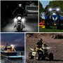 2 pouces led Moto Phares supplémentaires, 12v -24v Phares ronds à LED Phares avant supplémentaires IP68 Spotlights pour moto ATV