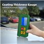 BSIDE T2 Jauge d'Épaisseur Numérique Rechargeable Appareil de Mesure de Peinture avec Triple Affichage 0-1500µm Fe/NFe Mesure Au