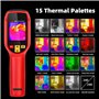 BSIDE Caméra Thermique Infrarouge 240x240 Résolution IR Caméra Thermique Portable 15 Palettes Couleurs 25Hz Taux de Rafraîchisse