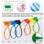 175 pièces nylon câble zip liens étiquettes marqueur Verrouillage Automatique avec 264 étiquettes Blanches et 2 pièces pour la G