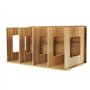 Etagère De Rangement DIY pour Organisateur de Bureau Étagère Planche Organiseur de Bureau en Bois Boîtes de Rangement Casiers Bi