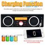 WEPARTICULAR Autoradio avec Bluetooth intégré 2 Haut-parleurs Lecture Audio 1 autoradio Din Lecteur Audio MP3 Bluetooth Mains Li