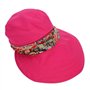 Femme Casquette Visière Large Bord Chapeau de Soleil Plage Voyage Eté Capeline de Camping Pêche Vélo Jardinage Pliable Protectio