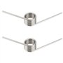 Be In Your Mind 2pcs Ressorts de Torsion à Double Jambe en Acier Inoxydable 5