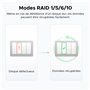 UGREEN NASync DXP4800, NAS de bureau 4 baies, processeur Intel N100 quadricœur, 8 Go de RAM DDR5, 32 Go eMMC, 2 emplacements 2,5