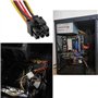 Create idea Lot de 2 câbles d'alimentation PCI-E 6 broches vers double 4 broches Molex adaptateur carte graphique adaptateur d'a
